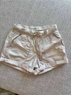 Calvin Klein Y2K Light Beige Drawstring Waist Cargo Shorts